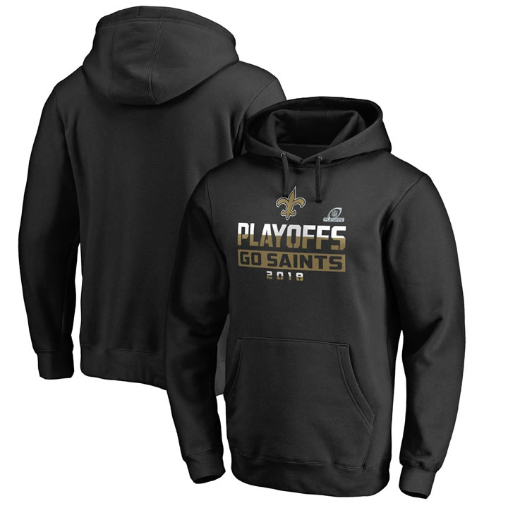 Men's Saints Black 2018 NFL Playoffs Pullover Hoodie,We sell and wholesale Men's Saints Black 2018 NFL Playoffs Pullover Hoodie on line form chian!